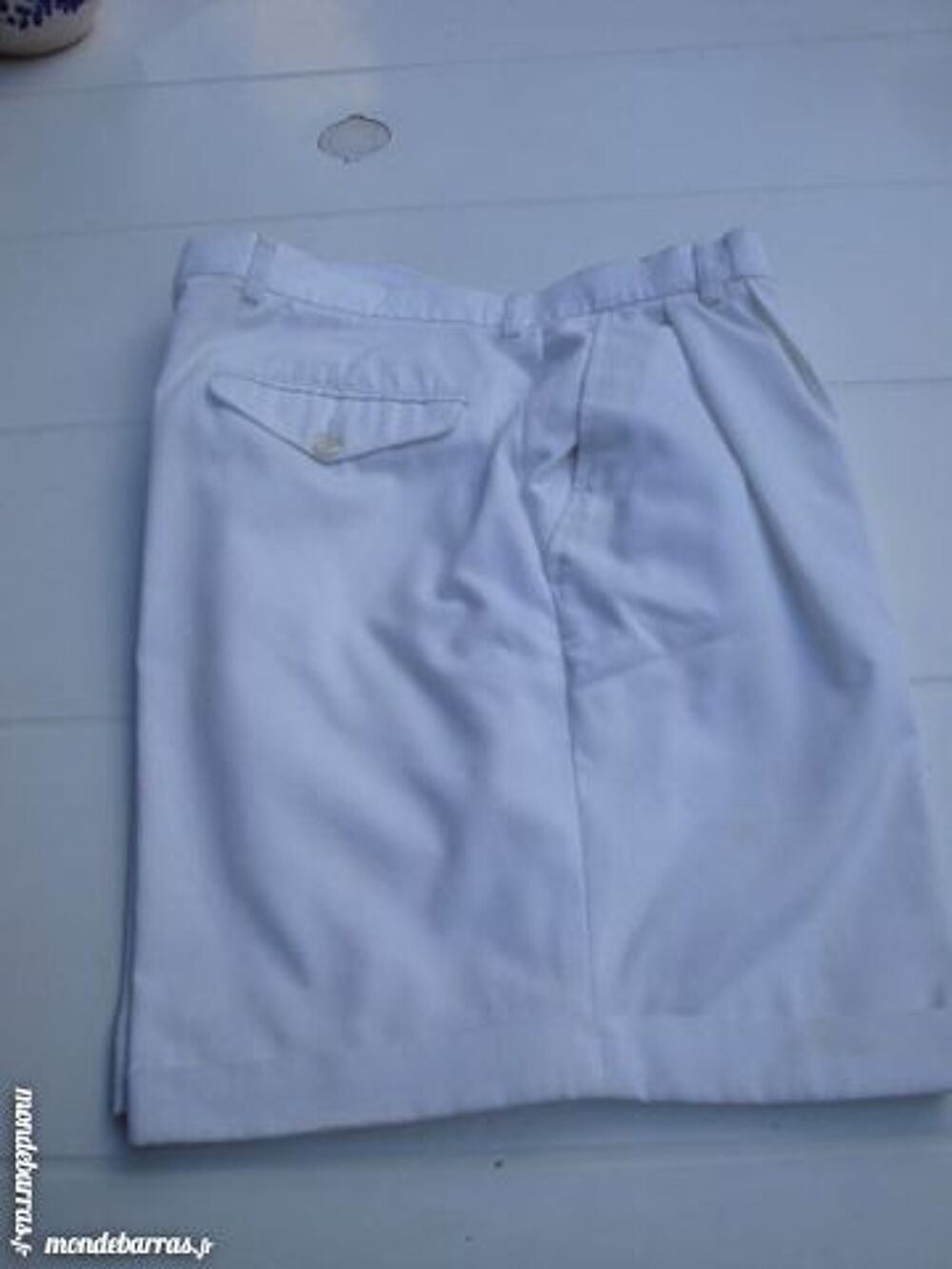 Short blanc pour homme Vêtements