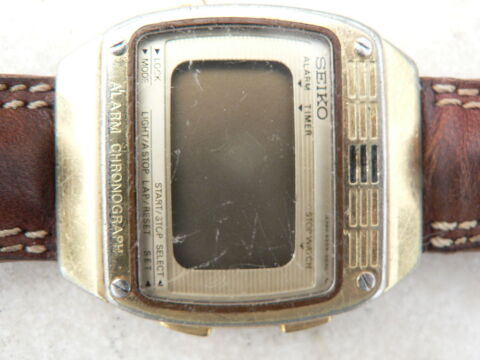 montre bracelet cuir seiko  quartz alarme cronographe 8 N114 0 Cagnes-sur-Mer (06)