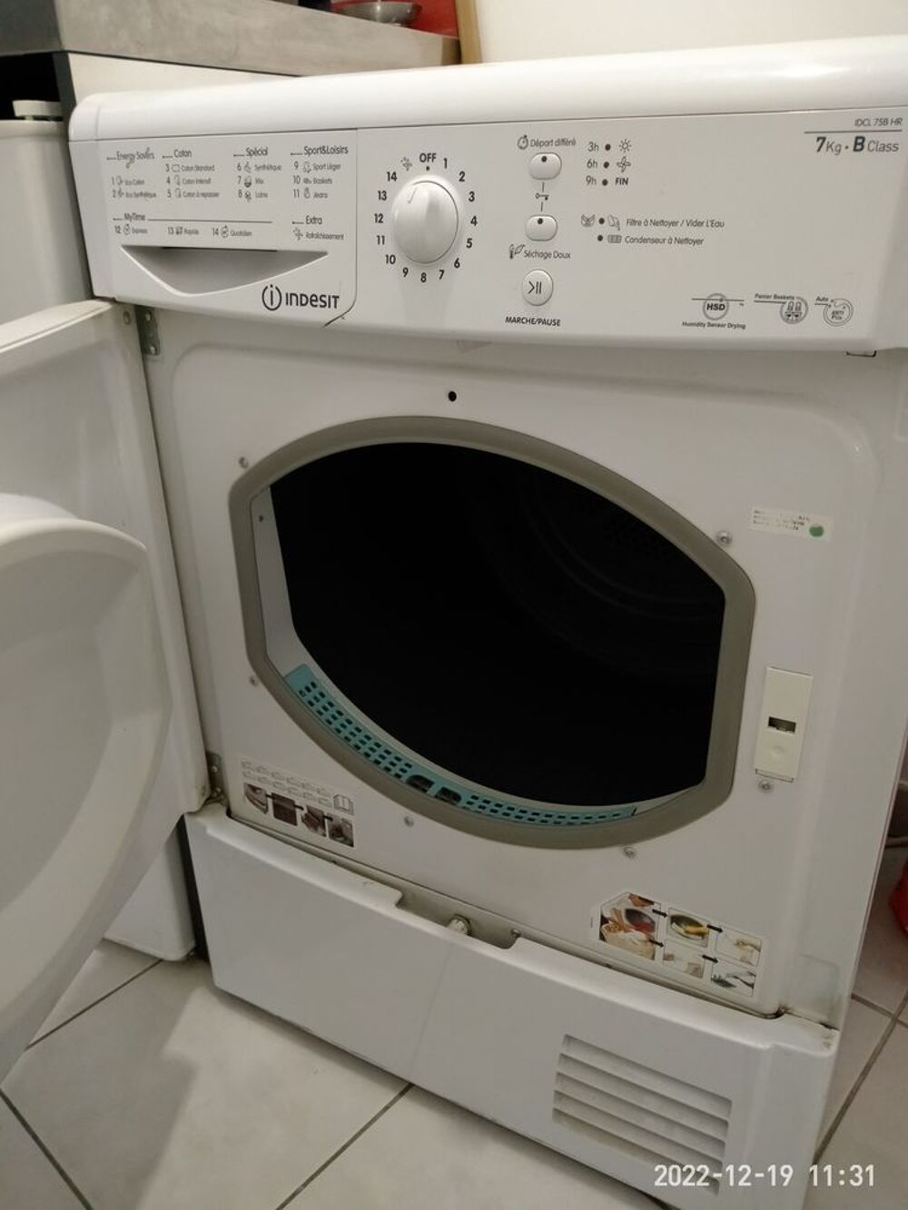 s&egrave;che linge Electroménager