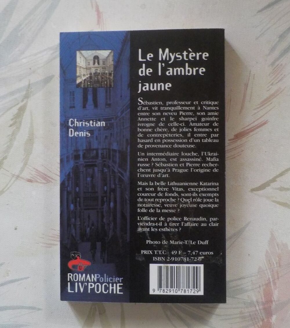 LE MYSTERE DE L'AMBRE JAUNE de Christian DENIS Ed. Liv'Poche Livres et BD