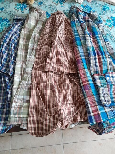 Différentes chemises homme,  manches courtes et longues, 5 Montblanc (34)
