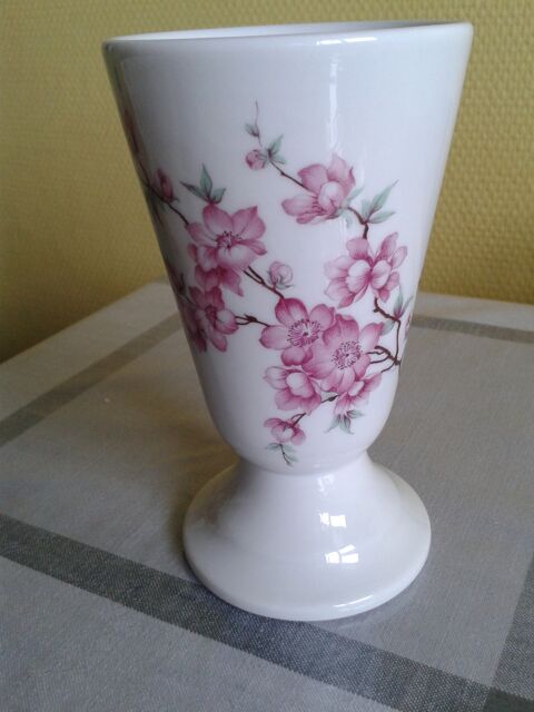 Mazagran neuf en porcelaine de Couleuvres décor fleuri 6 Dijon (21)