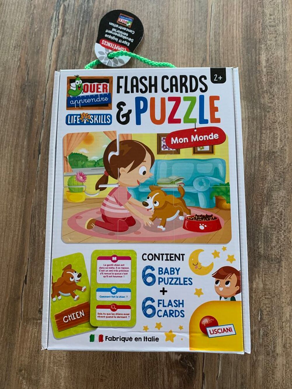 Jeu enfant Puzzle et flash cards Lisciani &acute;&acute; Mon monde &acute;&acute; Jeux / jouets