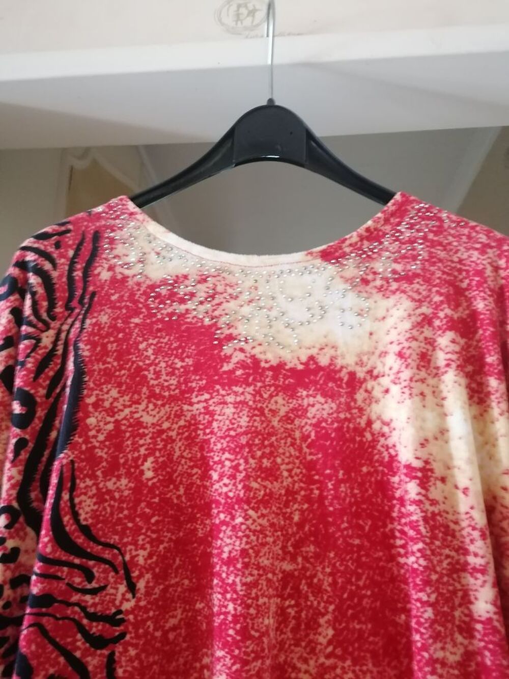 Robe orientale longue rouge Vêtements