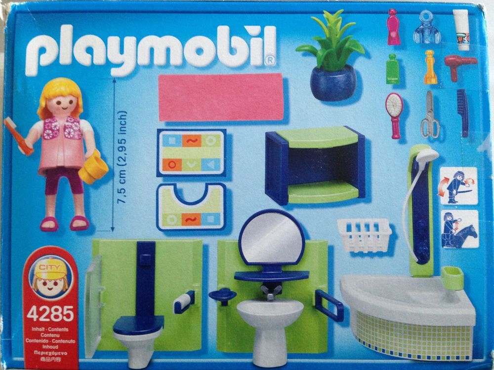 JEU PLAYMOBIL N&deg; 4285: Salle de bain. Jeux / jouets