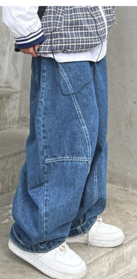 Pantalon Baggy Cargo Jeans ; Exclusif ; Marque EMMIOL 30 Manom (57)