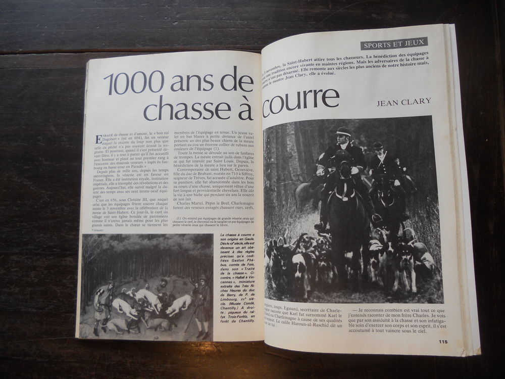 HISTORIA. 1000 ANS DE CHASSE A COUR. LES ESPIONS No 372 / 77 Livres et BD