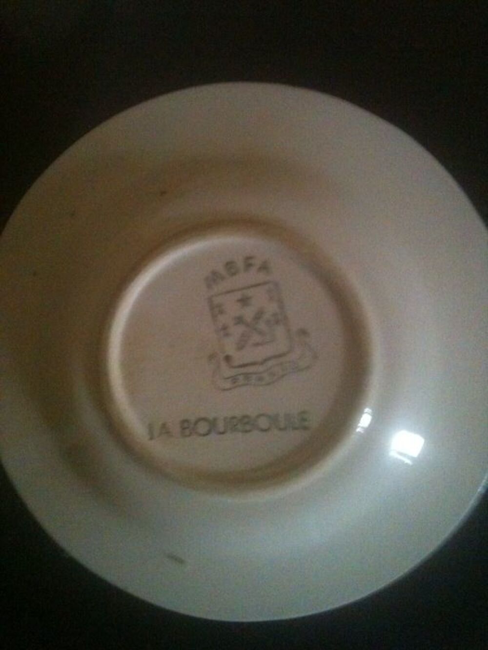 - Coquetier soucoupe soud&eacute;e Pornic Bourboule porcelaine 