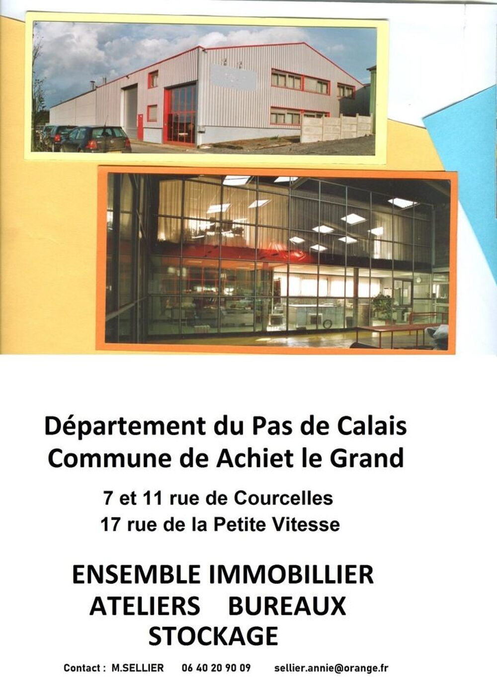 Location Atelier ENTREPTS ET BUREAUX Achiet-le-grand