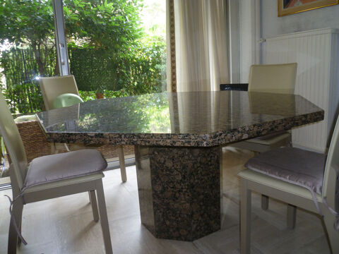 Table octogonale en granit, idale pour jardin 0 Cannes (06)