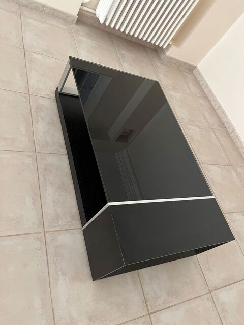 JE DONNE - Table basse noire - verre et bois 0 Charbonnires-les-Bains (69)