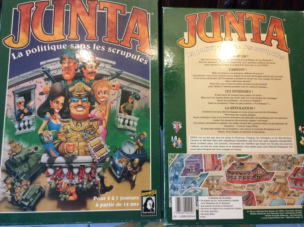 Jeu Junta La Politique Sans Scrupules 