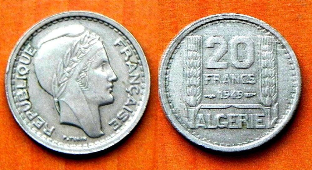 20 francs ( p.turin ) 1949 Alg&eacute;rie 
