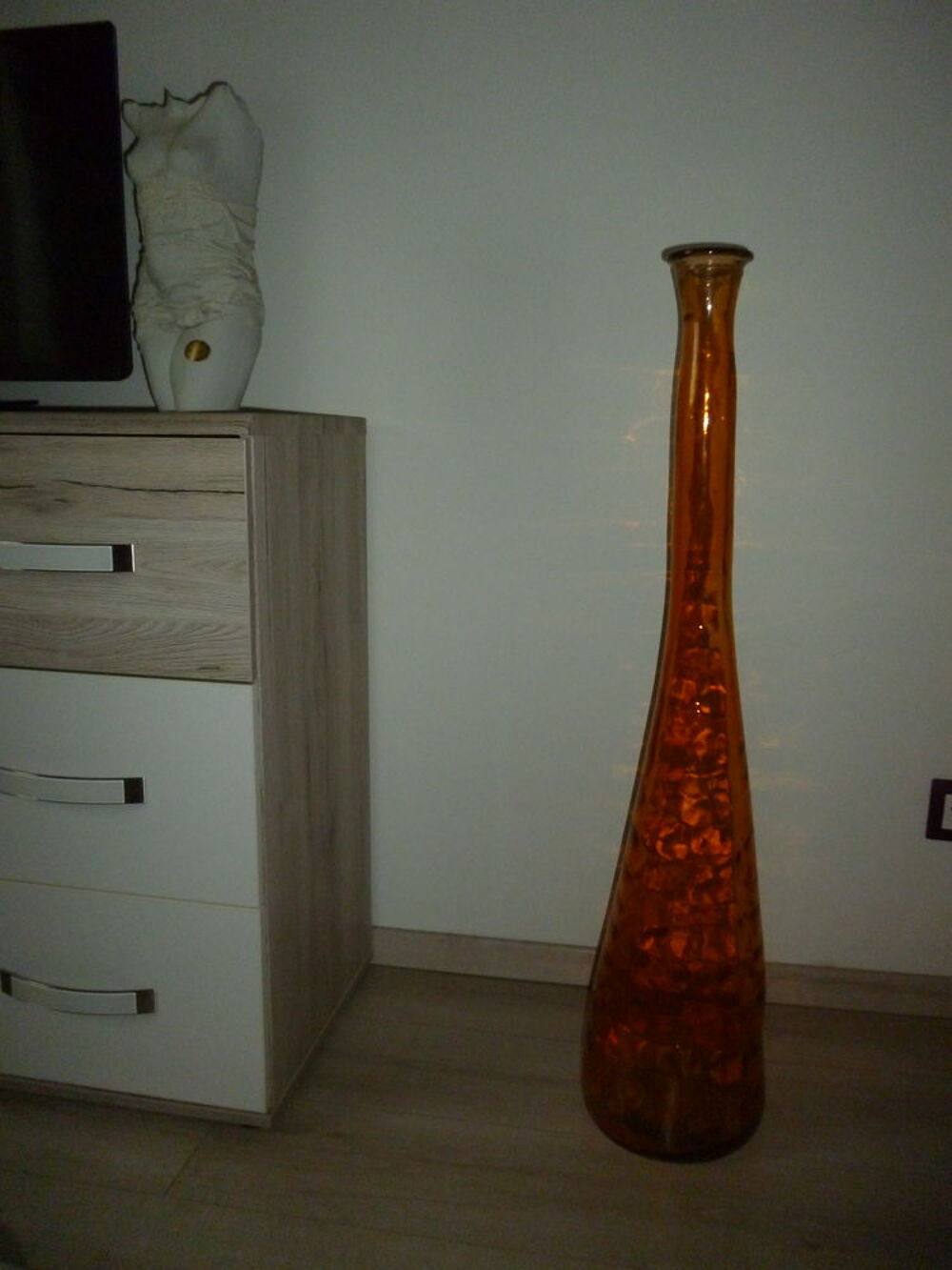 Grand vase en verre Dcoration