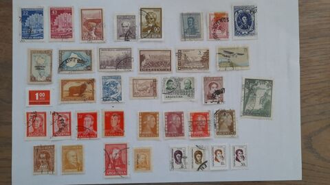 TIMBRES d' AMERIQUES (9 PAYS) 2 ragny (95)