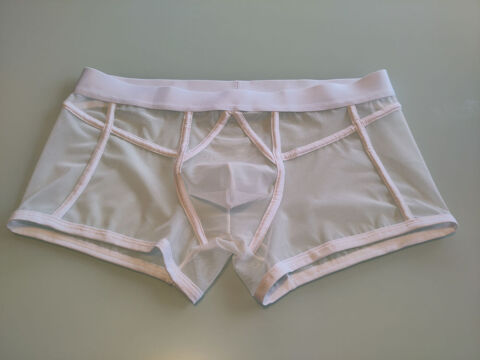 Boxer blanc transparent taille M 7 Bourg-Blanc (29)