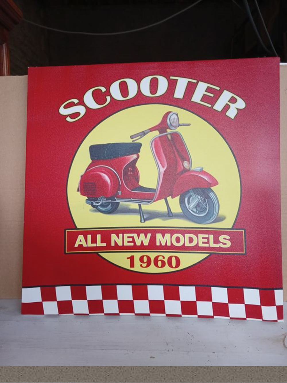 tableau scooter D�coration