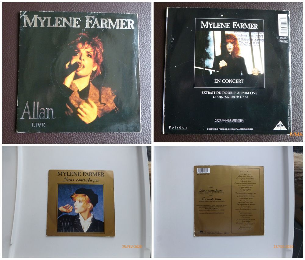 Pochettes vinyles Q:4 de Myl&egrave;ne Farmer en bonne &eacute;tat CD et vinyles