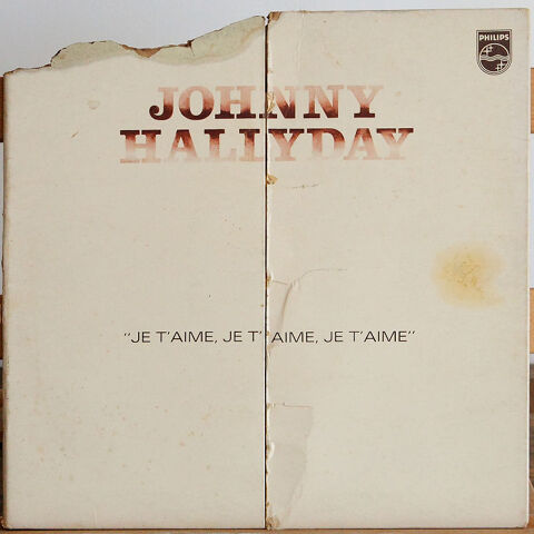 Vinyle 33T, 30cm - Johnny Halliday - Je t'aime, Je t'aime... 4 Sainte-Genevive-des-Bois (91)