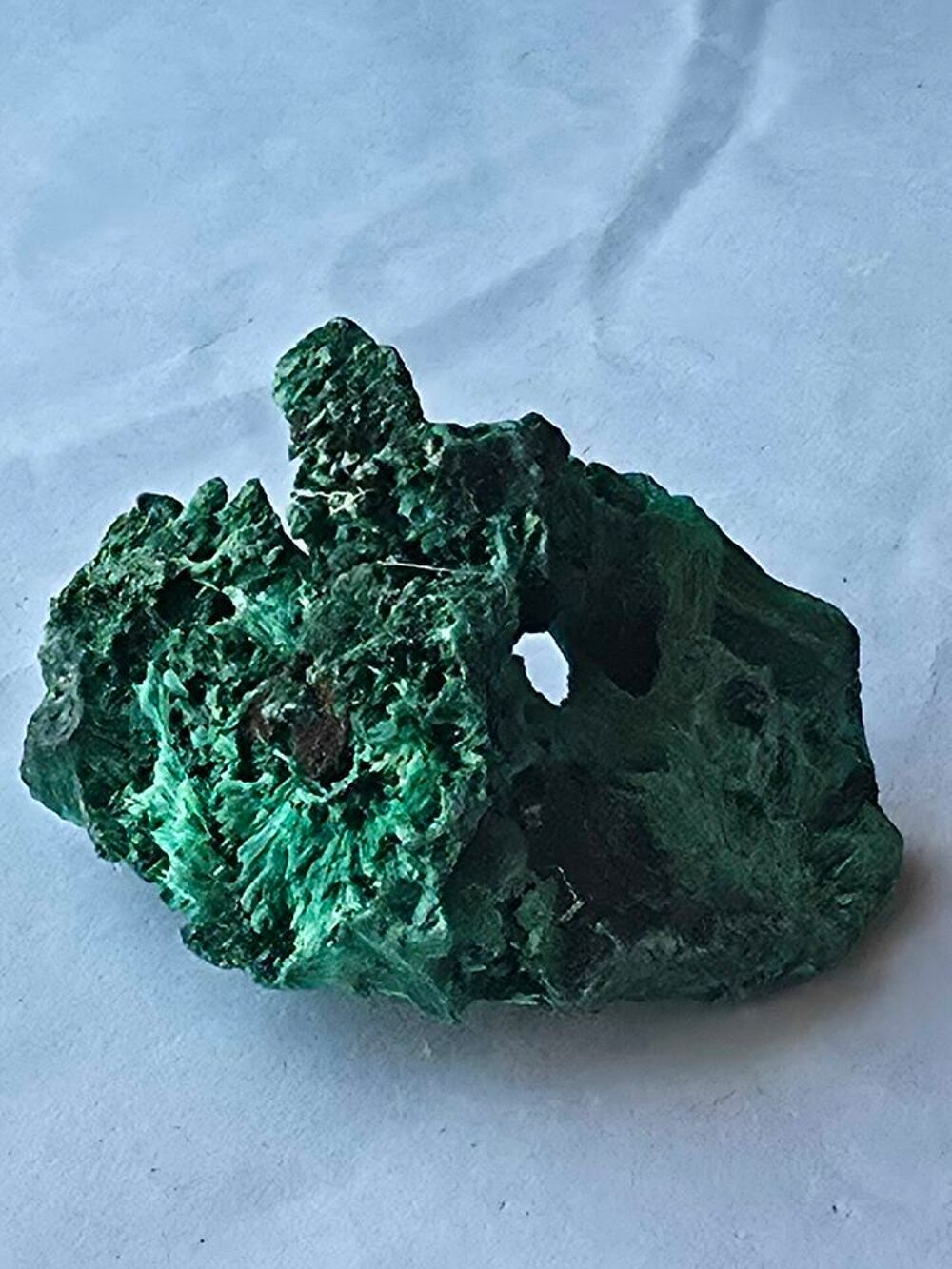 Min&eacute;ral de Collection : Malachite Fibreuse-Congo 