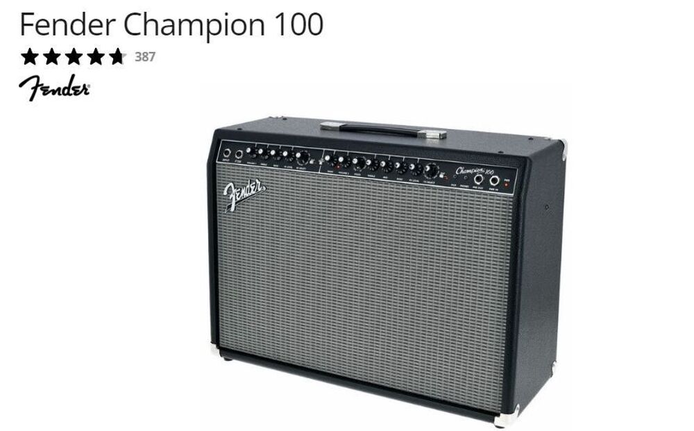 ampli guitare Fender champion 100 Instruments de musique