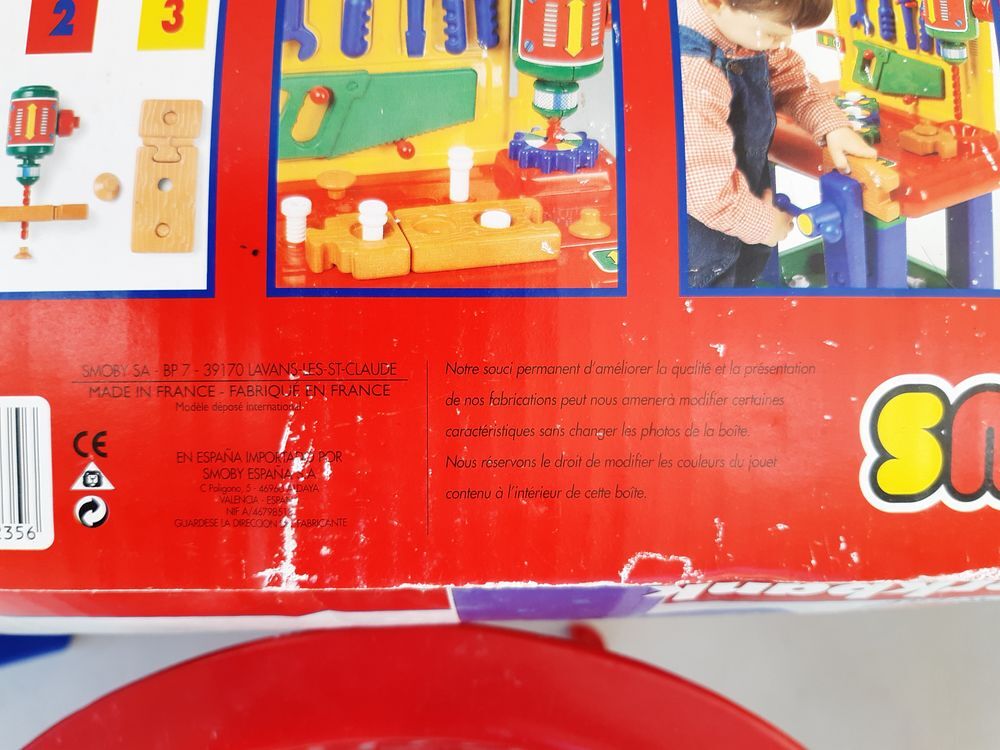 Etabli Bricolo SMOBY d&egrave;s 2 ans. Jeux / jouets