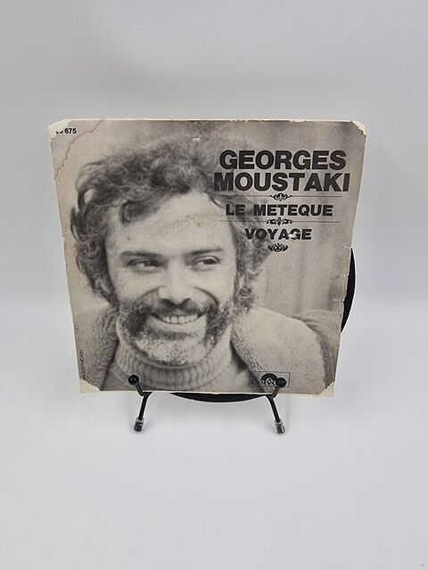 Vinyle 45 tours Georges Moustaki : Le M�t�que / Voyage avec  2 Vulbens (74)