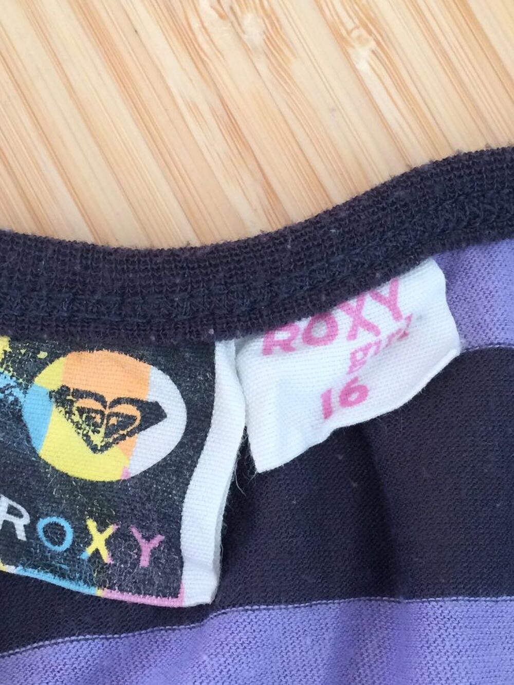 Roxy t-shirt ray&eacute; girl 16 ans Vtements