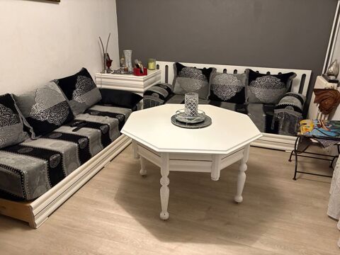 Salon Oriental Laqué Blanc & Strass ? Complet 400 Narbonne (11)