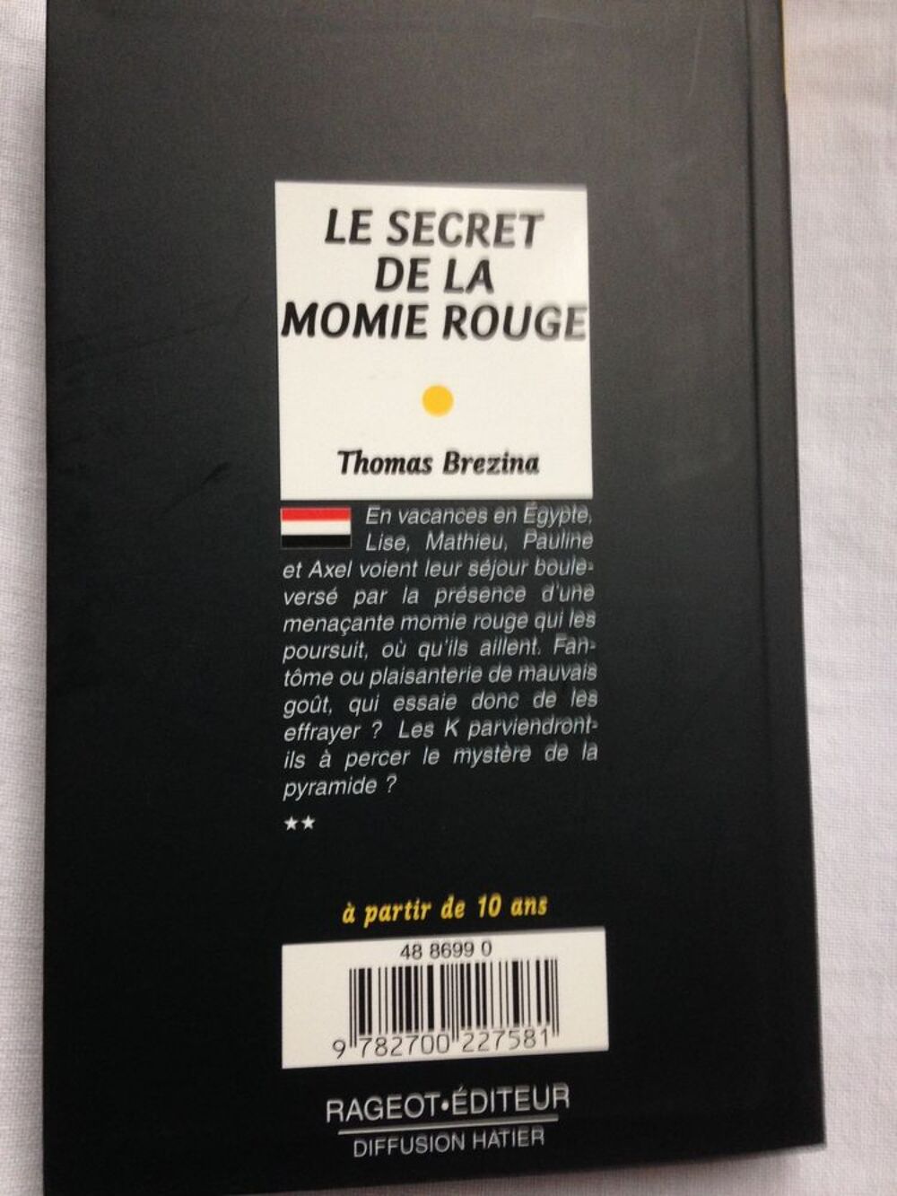 Le Secret de la Momie rouge Livres et BD