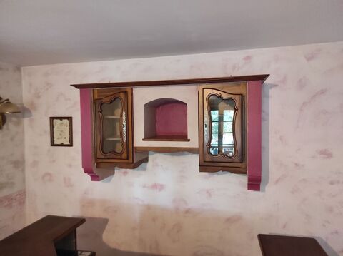 Vitrine meuble bar suspendue 85 Als (30)