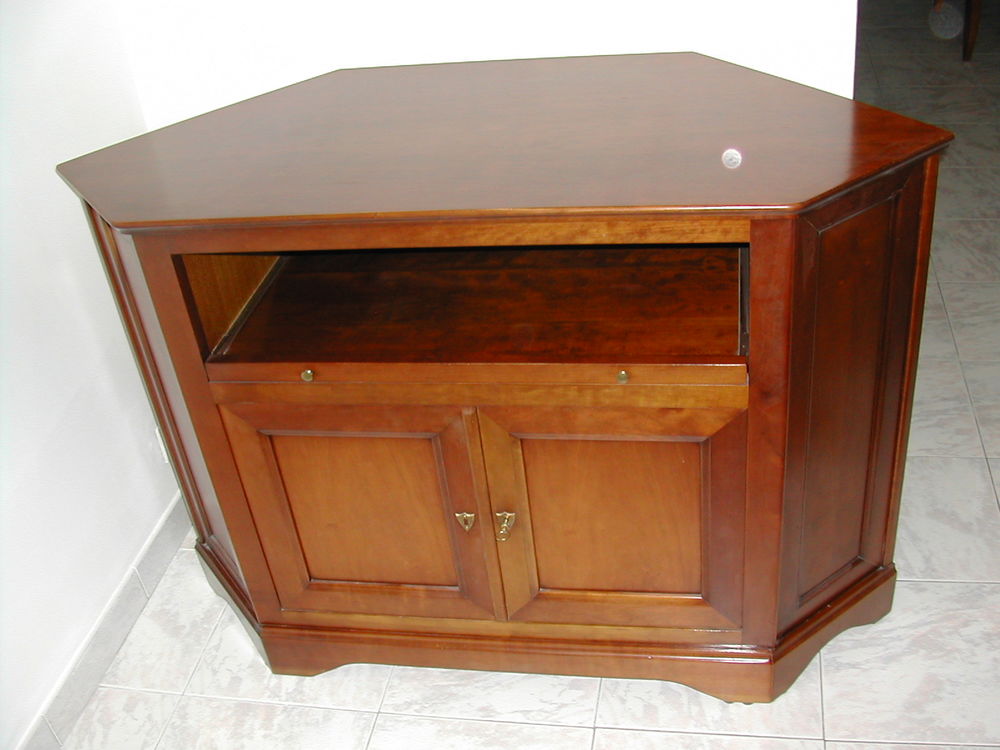 Meuble TV d'angle en merisier Meubles