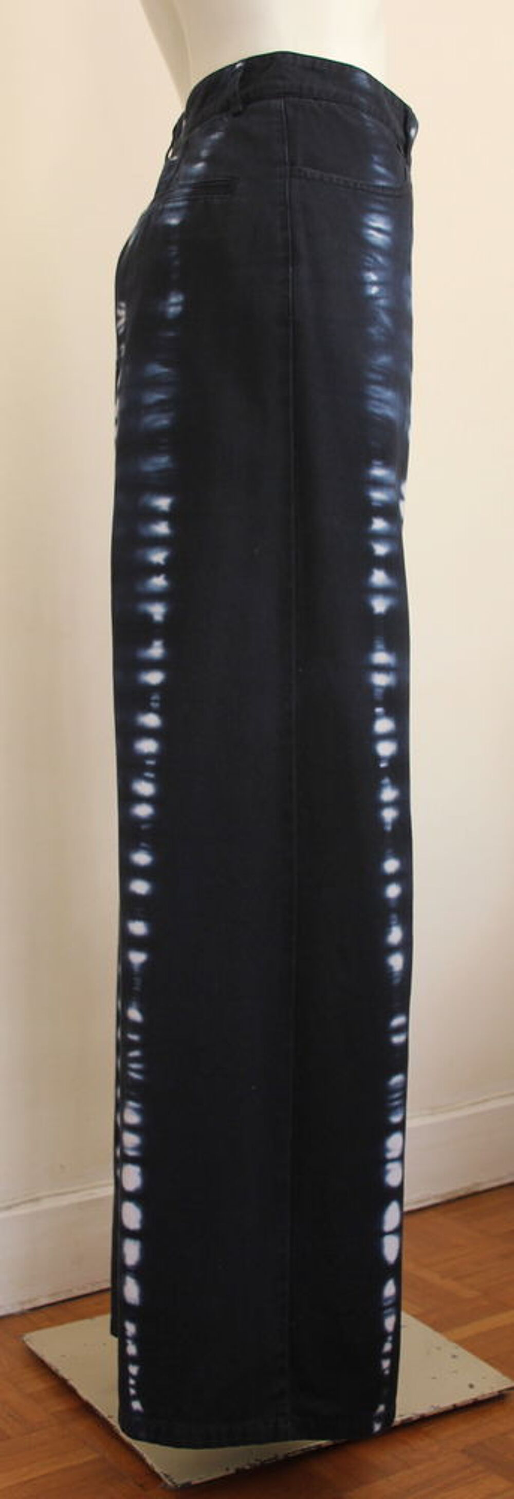 Pantalon MOMONI Olivina Tie &amp; dye - Encre T.40 Vêtements