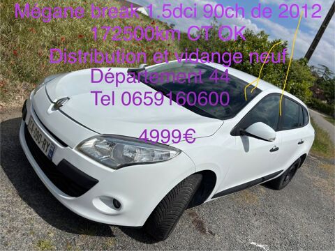 Renault Mégane III Estate Mégane Estate III 1.5 dCi 90 FAP eco2 Expression Euro 5 2012 occasion Saint-Julien-de-Concelles 44450