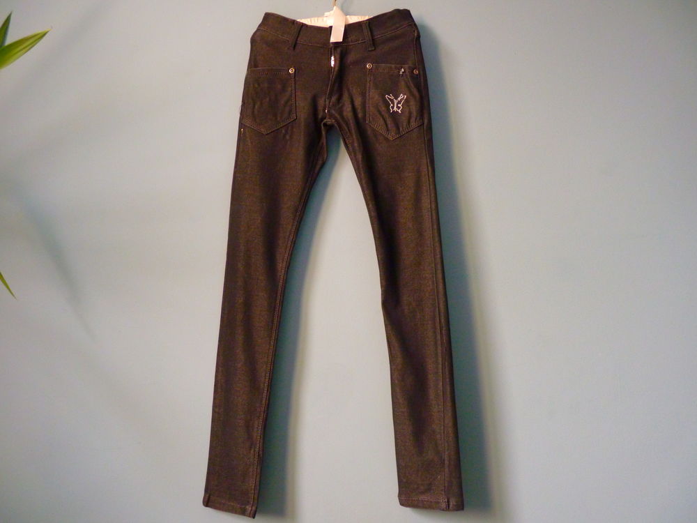 G&eacute;mo jean legging fille 12 ans TBE noir Vtements enfants