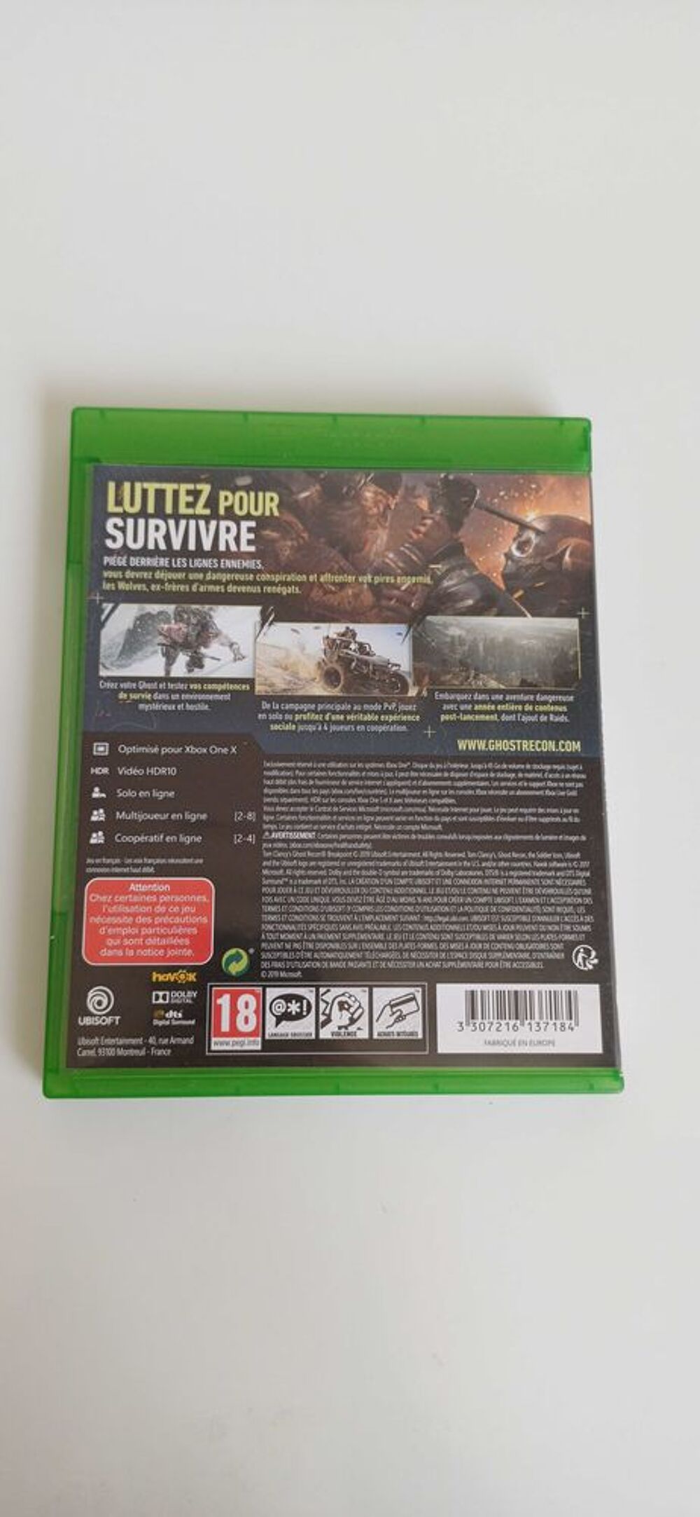 Ghost Recon Xbox One €" Jeu vid&eacute;o Consoles et jeux vidéos