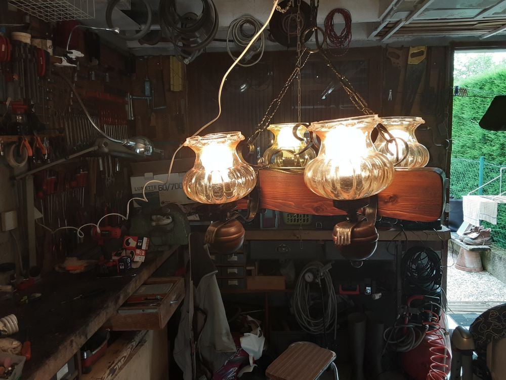 Lustre style campagnard Décoration