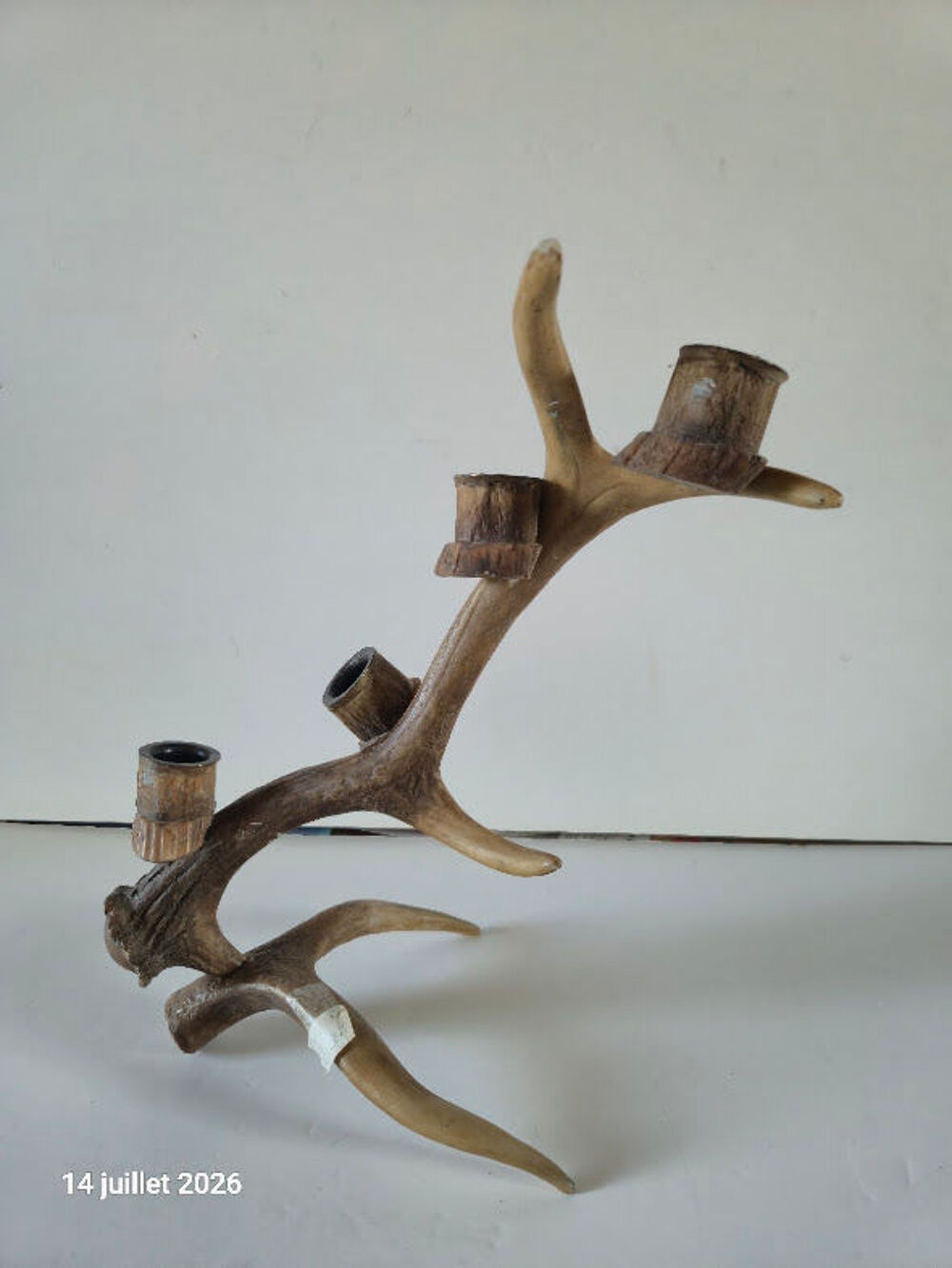Bougeoir en imitation bois de cerf , d&eacute;montable pour le rang 