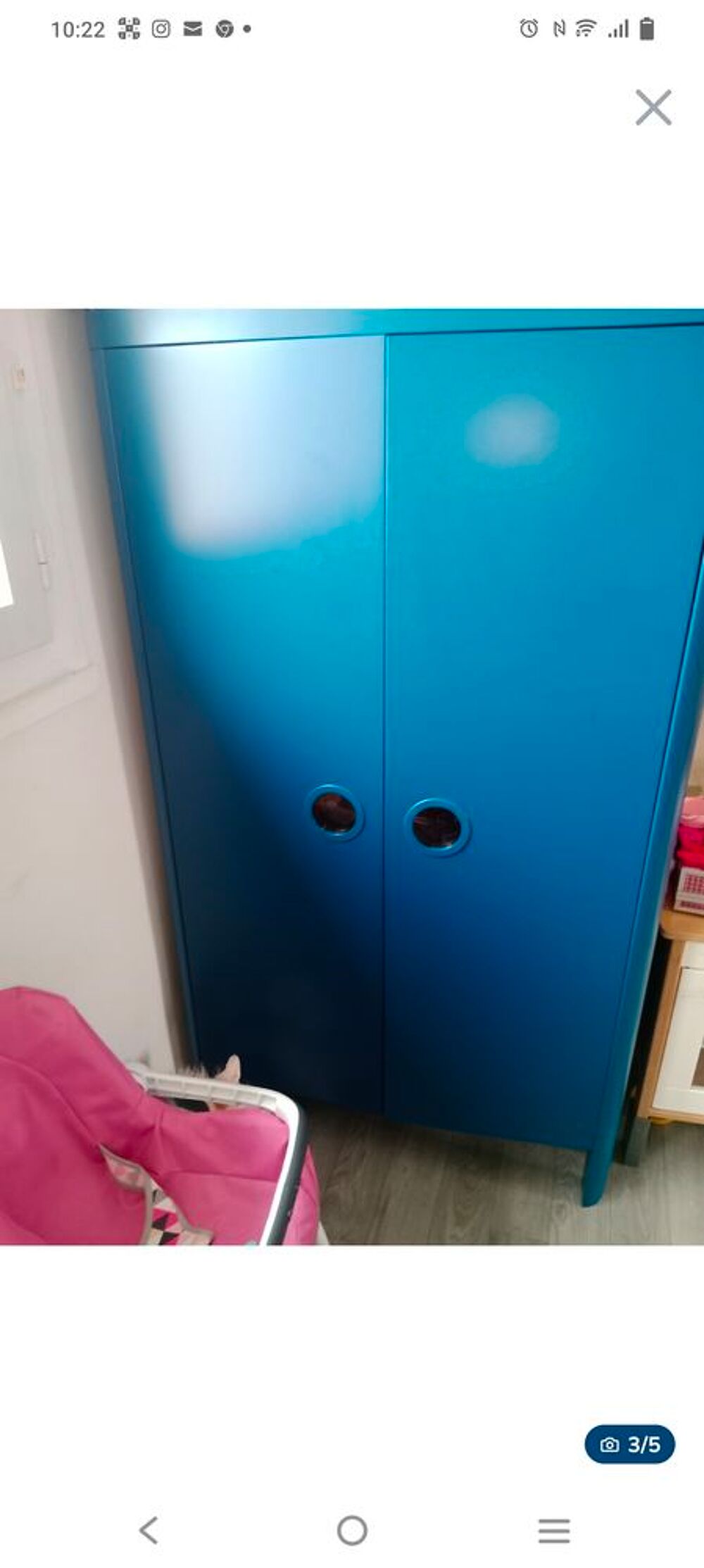 Chambre enfant Ikea bleu Meubles
