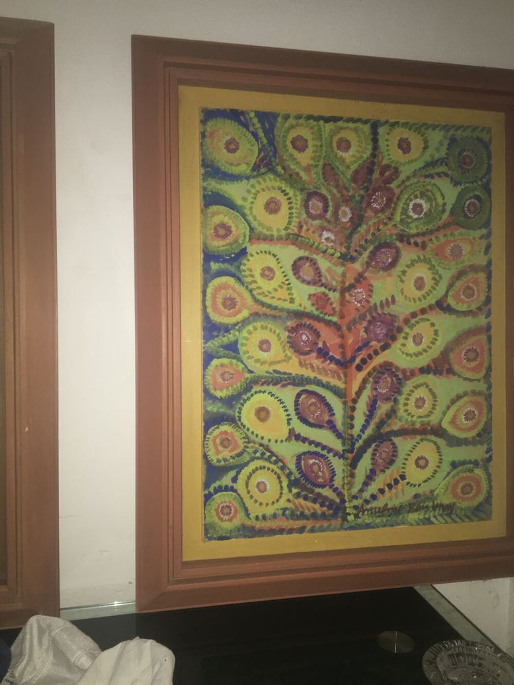 2 tableaux contemporain1950 60 Décoration