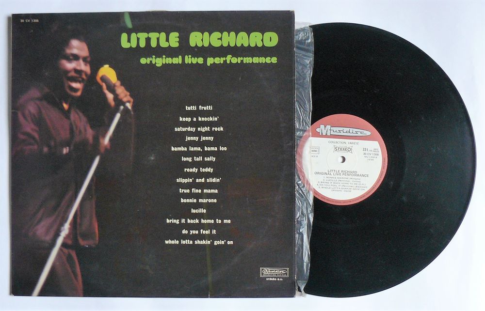 LP LITTLE RICHARD : Original live performance - Musidisc CD et vinyles