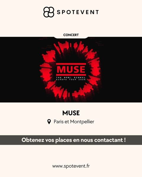 Muse - 2026 - Places disponibles 180 Paris 14 (75)