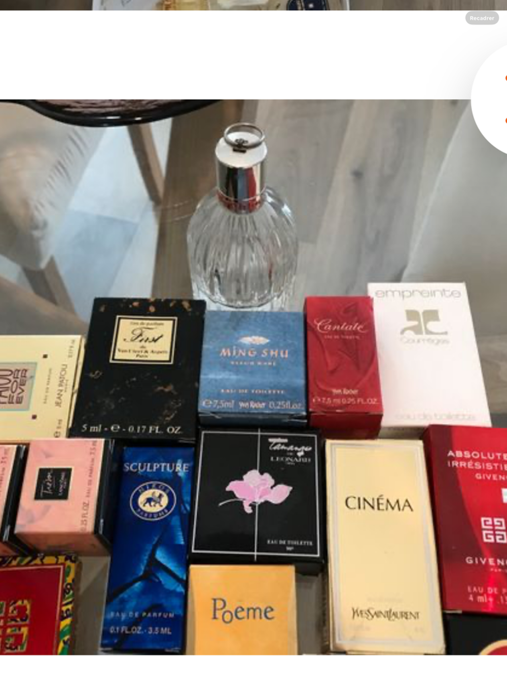 lot de miniatures de parfums de marque 