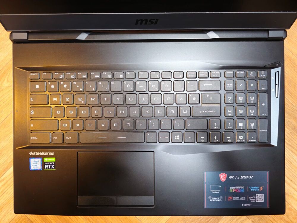 MSI GL75 9SFK-1076FR - i7-9750H, RTX 2070, 16Go DDR4 Matériel informatique