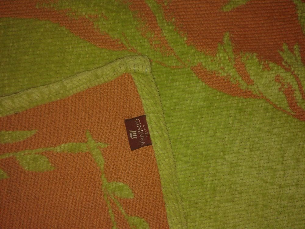 Plaid quasi neuf en coton fleur d'hisbiscus Décoration
