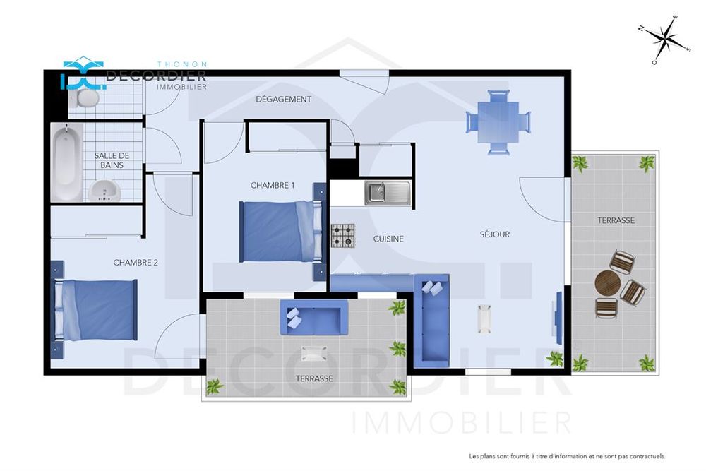 Vente Appartement T3 LUMINEUX DE 61,35M² – PROCHE CENTRE-VILLE & GARE – CAVE - 2 PARKINGS COUVERTS ! Thonon les bains