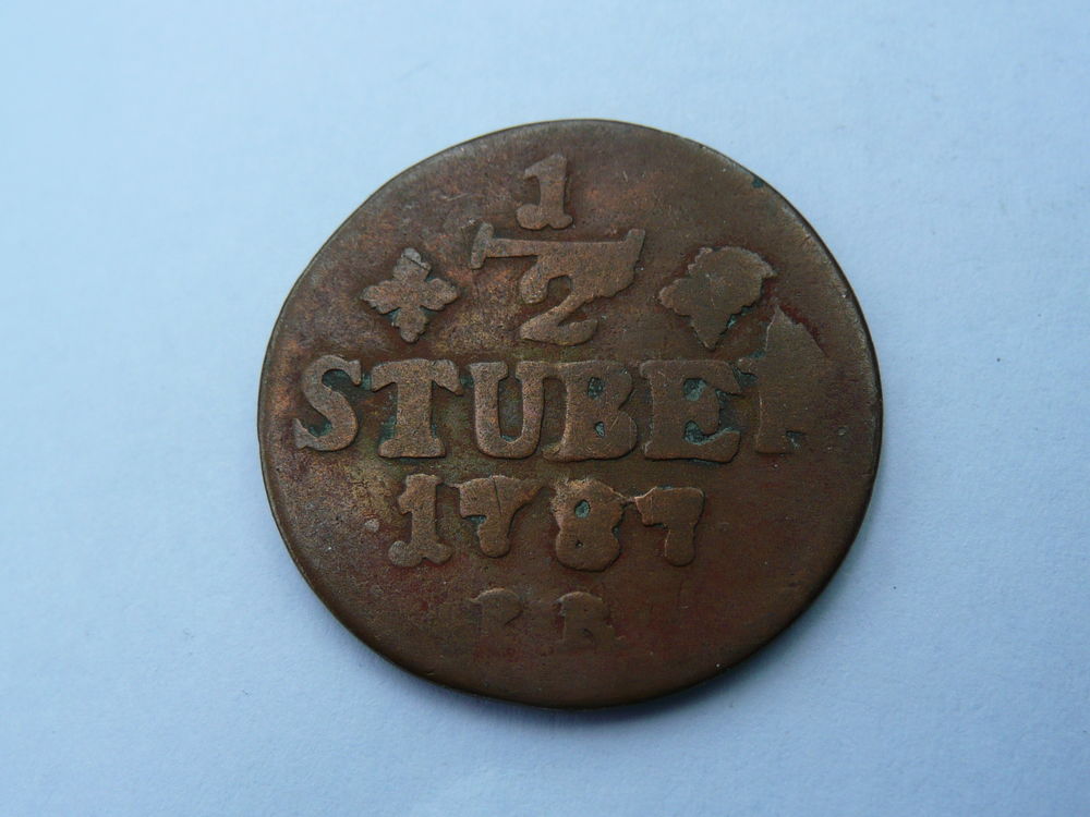 .Monnaie 1/2 J&uuml;lich berg Allemagne 1787 PR 