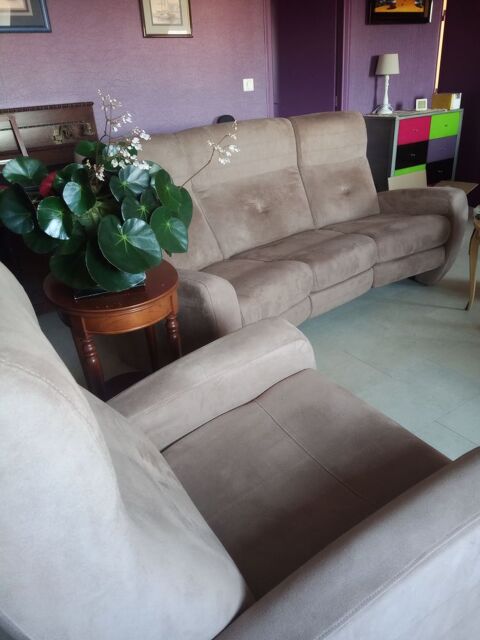 Canap� 3 places et fauteuil relax  600 Erquy (22)