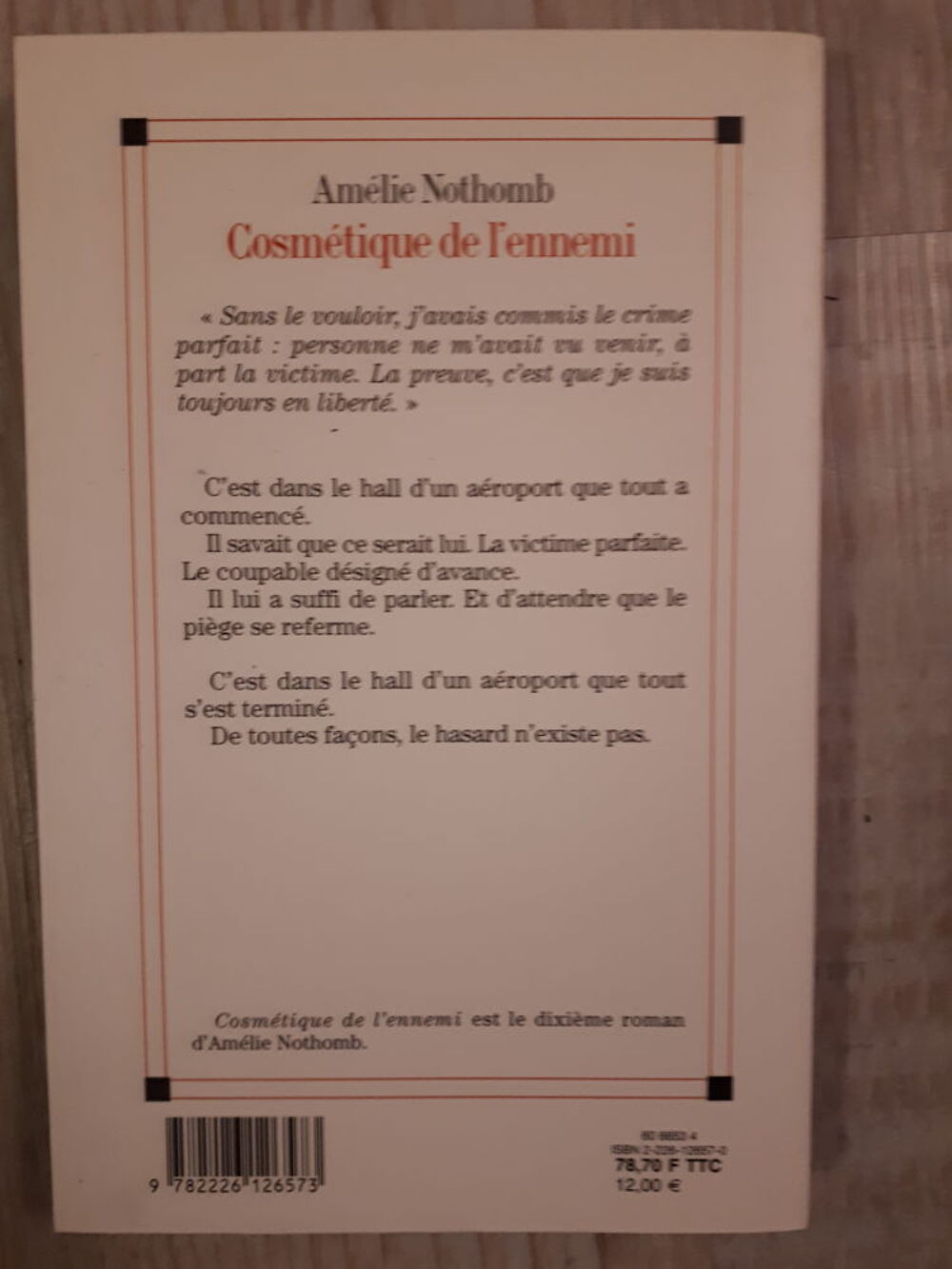 Cosm&eacute;tique de l'ennemi Livres et BD