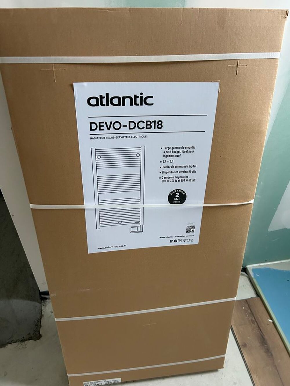 S&egrave;che-serviettes &eacute;lectrique Atlantic DEVO-DCB18 NEUF Electroménager